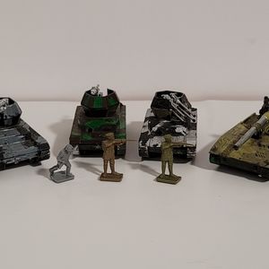 Vintage DBGM Panzer IV Tanks & Soldiers